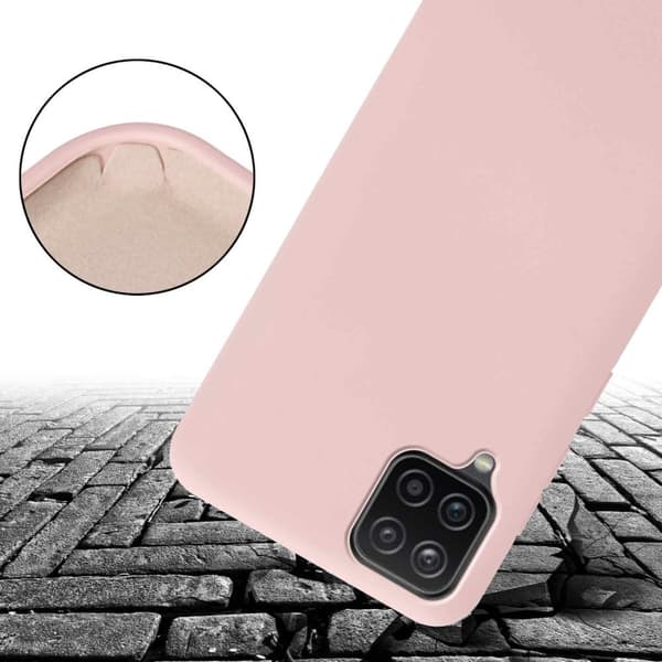 Deksel med Kedja for Samsung Galaxy A12 / M12 Silikonbeskyttelsesetui med lengdejusterbar ledningsstropp