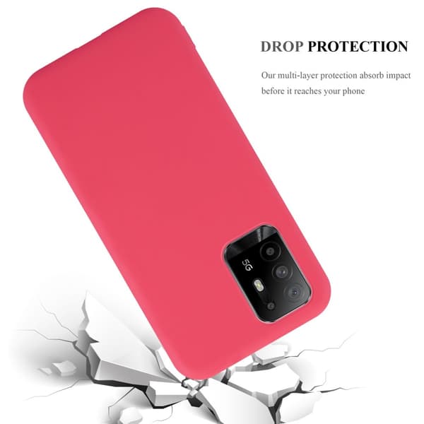 Oppo A94 5G Skal Fodral Case Cover Mobilskydd av flexibelt TPU-silikon