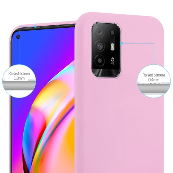 Oppo A94 5G Skal Fodral Case Cover Mobilskydd av flexibelt TPU-silikon