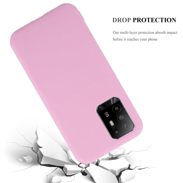 Oppo A94 5G Skal Fodral Case Cover Mobilskydd av flexibelt TPU-silikon