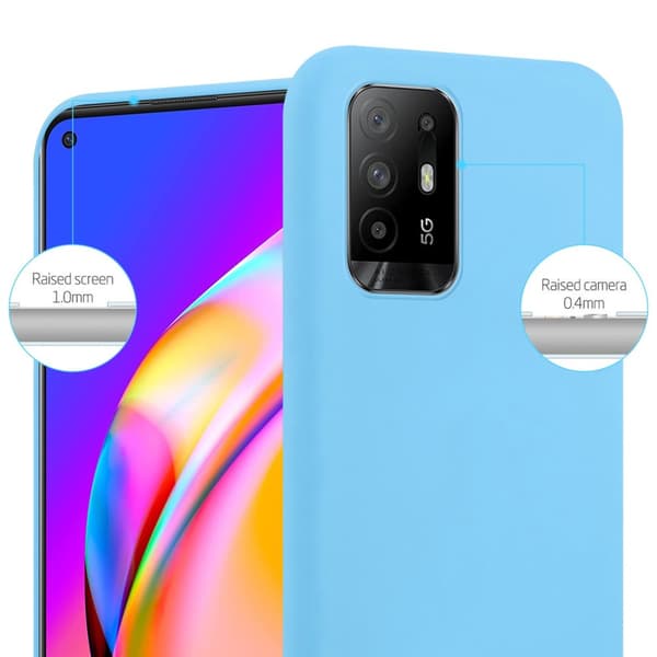 Oppo A94 5G Skal Fodral Case Cover Mobilskydd av flexibelt TPU-silikon