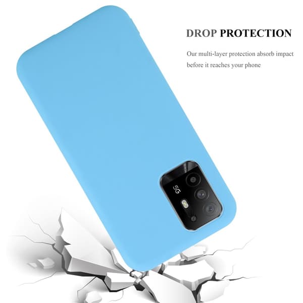 Oppo A94 5G Skal Fodral Case Cover Mobilskydd av flexibelt TPU-silikon