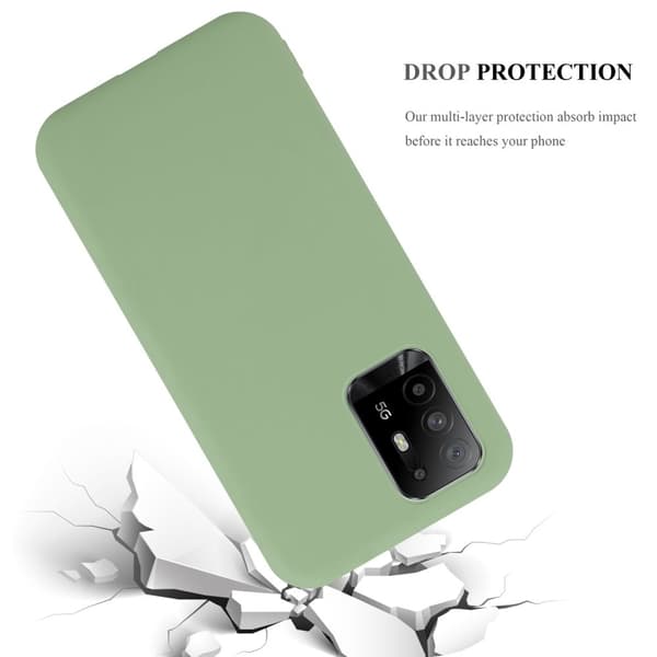 Oppo A94 5G Skal Fodral Case Cover Mobilskydd av flexibelt TPU-silikon