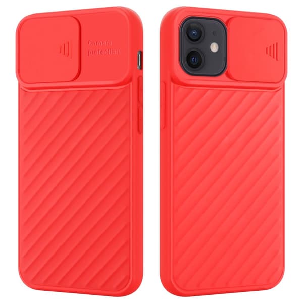 Deksel til iPhone 12 MINI Beskyttelsesdeksel av fleksibelt TPU-silikon og med kamerabeskyttelse