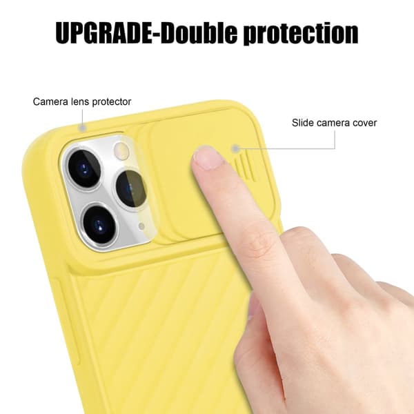 iPhone 11 PRO Suojakuori Suojakotelo joka on valmistettu joustavasta TPU-silikonista ja jossa on kameran suojaus