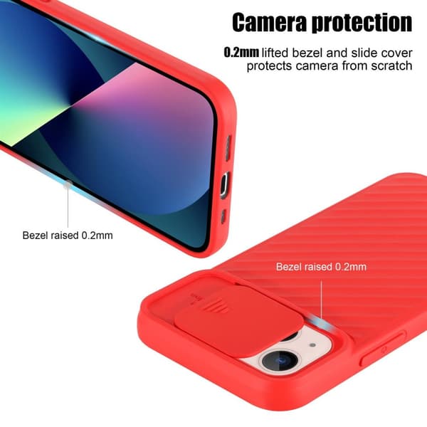 iPhone 13 Skal Fodral av flexibel TPU-silikon och med kameraskydd Mobilskydd Case Cover