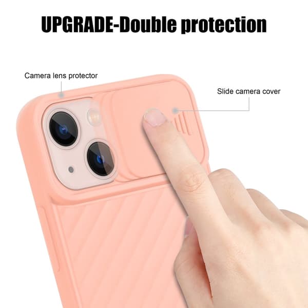 iPhone 13 Skal Fodral av flexibel TPU-silikon och med kameraskydd Mobilskydd Case Cover
