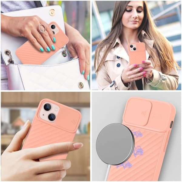 iPhone 13 Skal Fodral av flexibel TPU-silikon och med kameraskydd Mobilskydd Case Cover