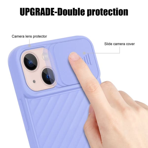 iPhone 13 Skal Fodral av flexibel TPU-silikon och med kameraskydd Mobilskydd Case Cover