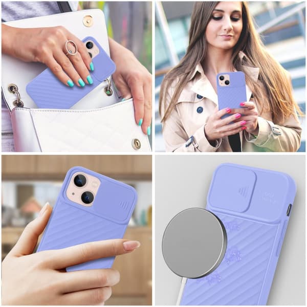 iPhone 13 Skal Fodral av flexibel TPU-silikon och med kameraskydd Mobilskydd Case Cover
