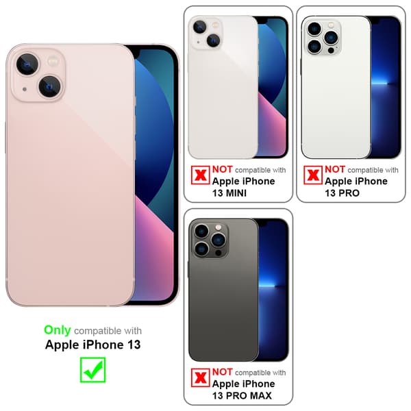 iPhone 13 Skal Fodral av flexibel TPU-silikon och med kameraskydd Mobilskydd Case Cover