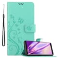 Miniatyrbilde 1 av 8: Deksel til Huawei MATE 10 PRO Lommebokdeksel i blomster design med magnetisk lukking, stativfunksjon og kortplasser