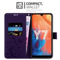 Miniatyrbild 3 av 8: Huawei Y7 2019 / Y7 PRIME 2019 Skal Fodral i blomdesign Mobilskydd Case Cover med magnetisk stängning, ståfunktion och kortplatser
