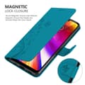 Miniatyrbild 5 av 8: LG G7 ThinQ / FIT / ONE Skal Fodral i blomdesign Mobilskydd Case Cover med magnetisk stängning, ståfunktion och kortplatser
