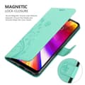 Miniatyrbild 5 av 8: LG G7 ThinQ / FIT / ONE Skal Fodral i blomdesign Mobilskydd Case Cover med magnetisk stängning, ståfunktion och kortplatser