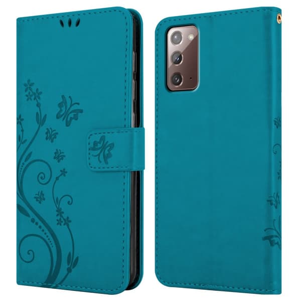 Samsung Galaxy NOTE 20 Pungetui Cover Blomster ()