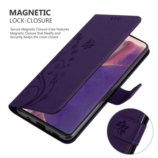 Samsung Galaxy NOTE 20 Pungetui Cover Blomster ()