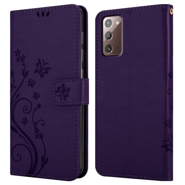 Samsung Galaxy NOTE 20 Pungetui Cover Blomster ()