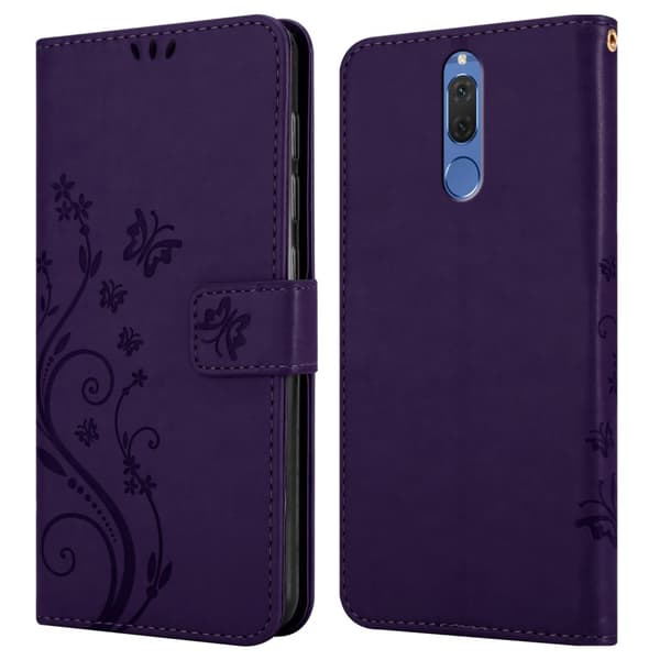 Huawei MATE 10 LITE / NOVA 2i Pungetui Cover Blomster ()
