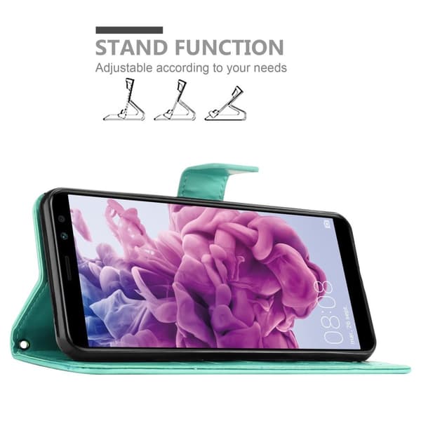 Huawei MATE 10 LITE / NOVA 2i Pungetui Cover Blomster ()
