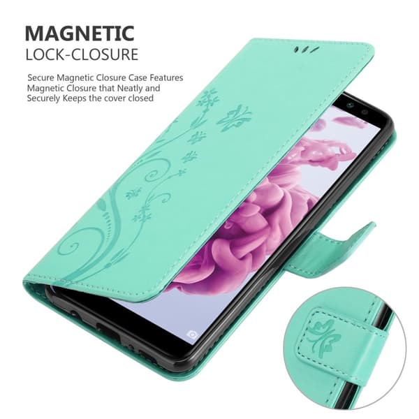 Huawei MATE 10 LITE / NOVA 2i Pungetui Cover Blomster ()