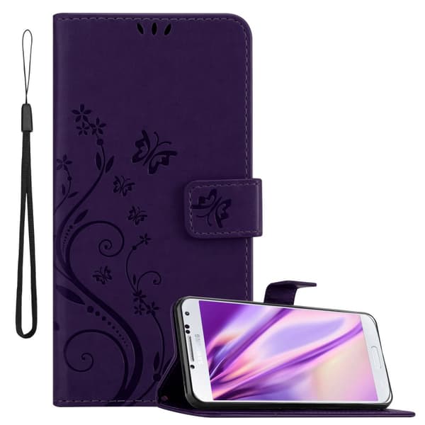Samsung Galaxy S4 Skal Fodral i blomdesign Mobilskydd Case Cover med magnetisk stängning, ståfunktion och kortplatser