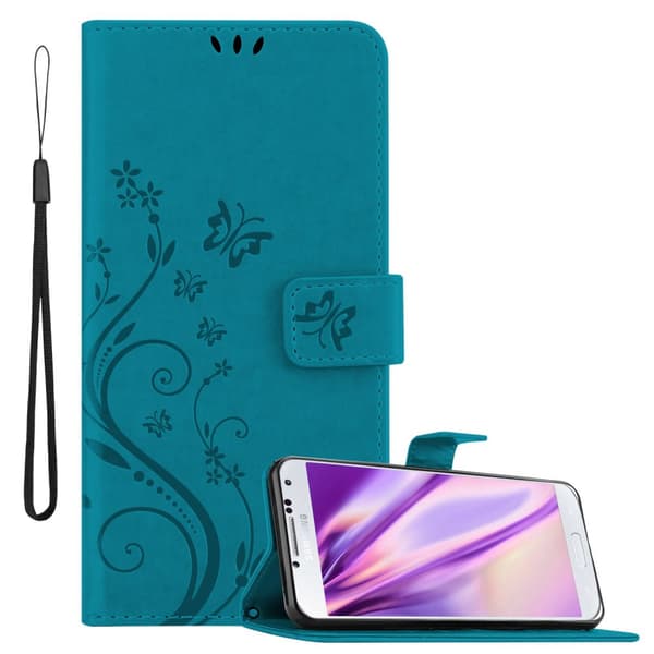 Samsung Galaxy S4 Skal Fodral i blomdesign Mobilskydd Case Cover med magnetisk stängning, ståfunktion och kortplatser