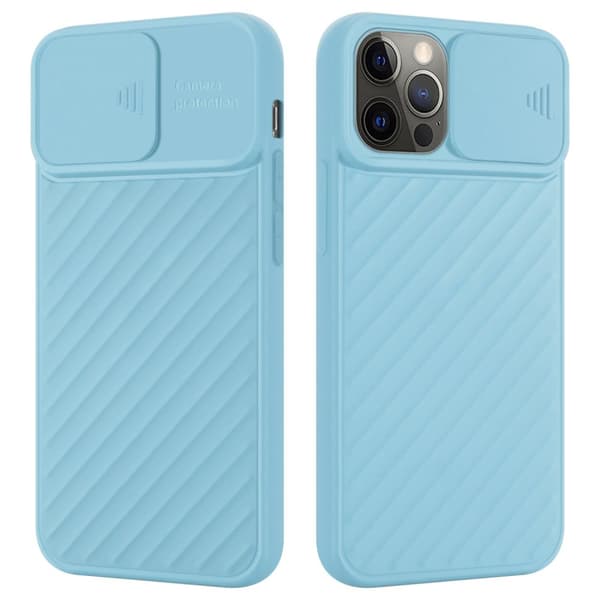 iPhone 12 / 12 PRO Skal Fodral av flexibel TPU-silikon och med kameraskydd Mobilskydd Case Cover