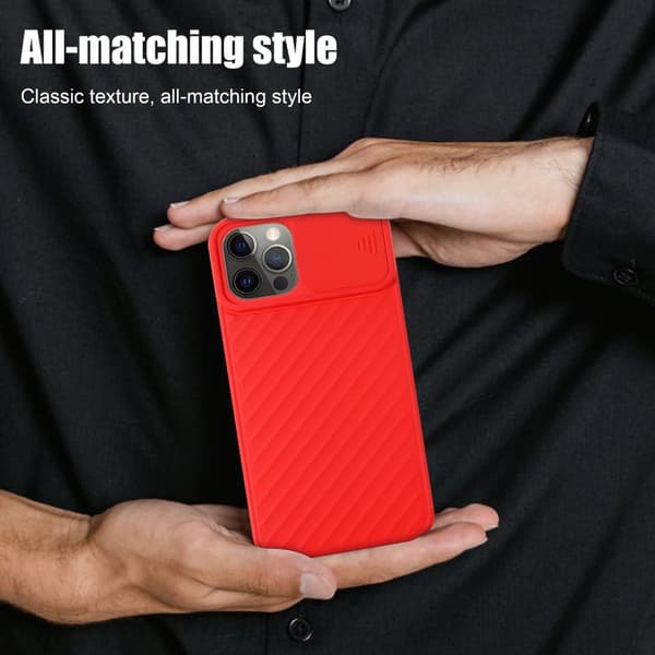 iPhone 12 / 12 PRO Skal Fodral av flexibel TPU-silikon och med kameraskydd Mobilskydd Case Cover