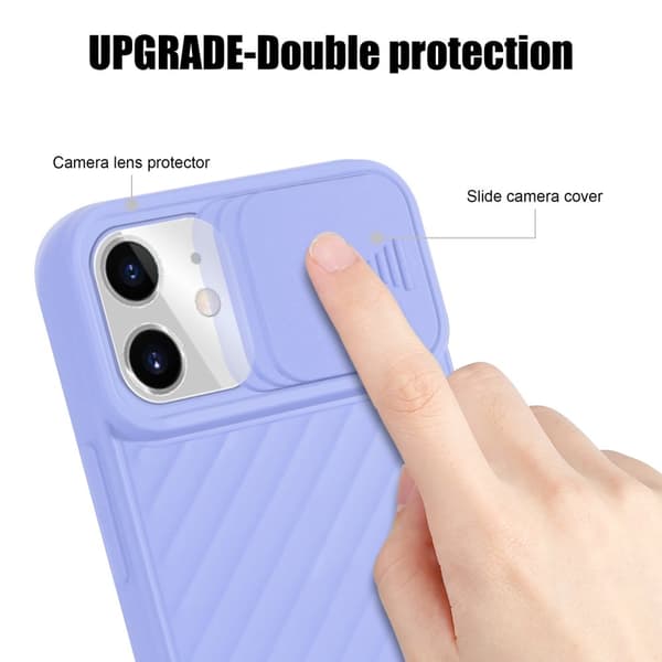 iPhone 11 Skal Fodral av flexibel TPU-silikon och med kameraskydd Mobilskydd Case Cover