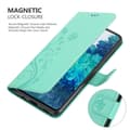 Miniatyrbilde 5 av 8: Deksel til Samsung Galaxy S20 FE Lommebokdeksel i blomster design med magnetisk lukking, stativfunksjon og kortplasser