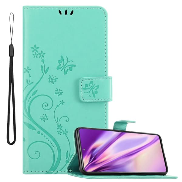 Deksel til Samsung Galaxy S20 FE Lommebokdeksel i blomster design med magnetisk lukking, stativfunksjon og kortplasser