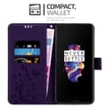 Miniatyrbilde 3 av 8: Deksel til OnePlus 5 Lommebokdeksel i blomster design med magnetisk lukking, stativfunksjon og kortplasser