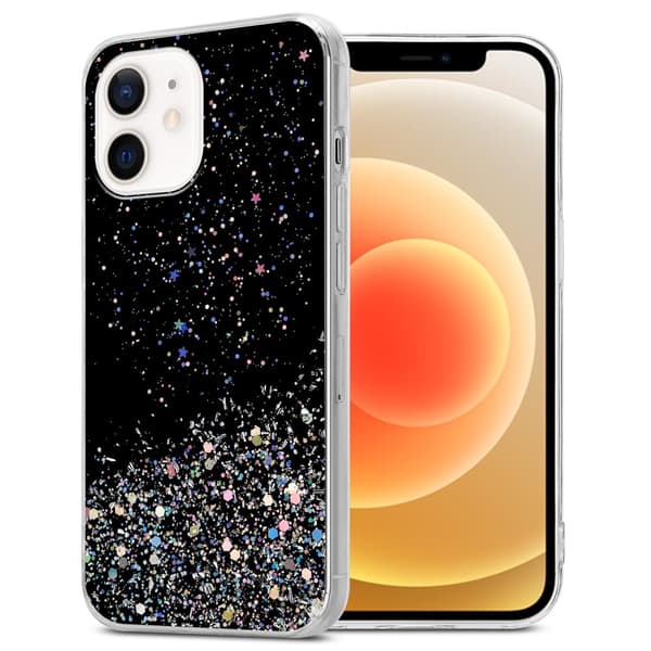 Deksel til iPhone 12 MINI med glitrende glitter