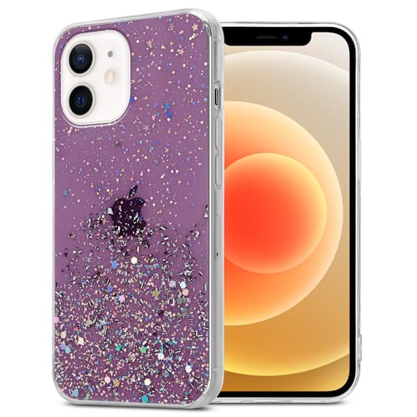 Deksel til iPhone 12 MINI med glitrende glitter