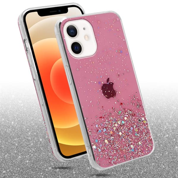 Deksel til iPhone 12 MINI med glitrende glitter