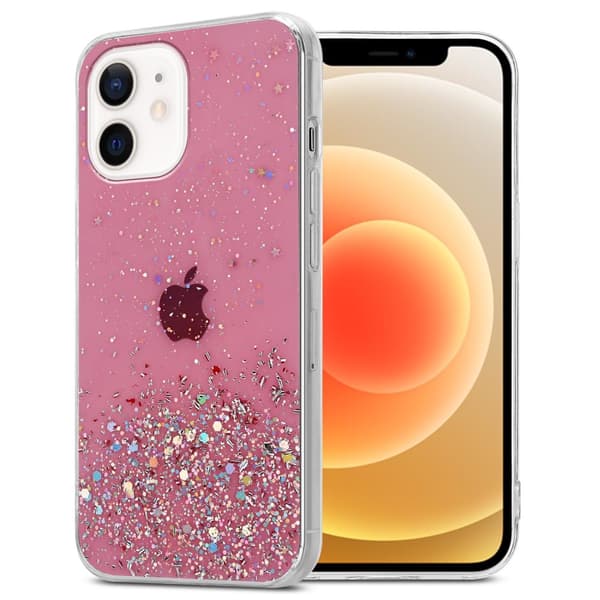 Deksel til iPhone 12 MINI med glitrende glitter