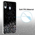 Pikkukuva 3 / 7: Samsung Galaxy A40 Suojakuori Suojakotelo joustavasta TPU-silikonista jossa on kimaltelevaa glitteriä