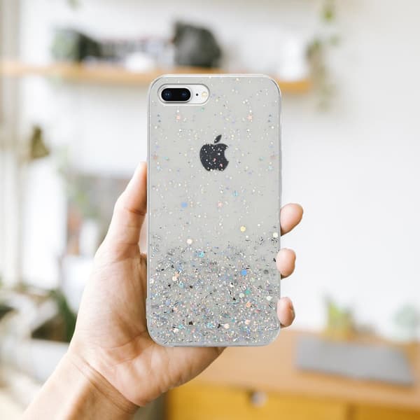 Deksel til iPhone 7 PLUS / 7S PLUS / 8 PLUS med glitrende glitter