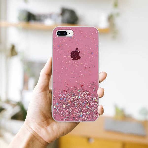 Deksel til iPhone 7 PLUS / 7S PLUS / 8 PLUS med glitrende glitter