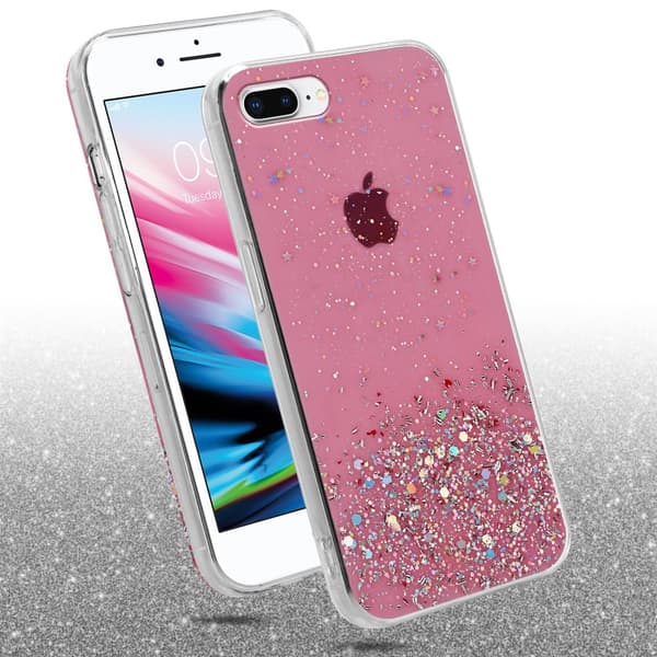 Deksel til iPhone 7 PLUS / 7S PLUS / 8 PLUS med glitrende glitter