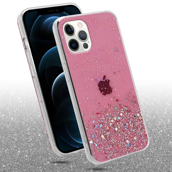 Deksel til iPhone 12 / 12 PRO med glitrende glitter