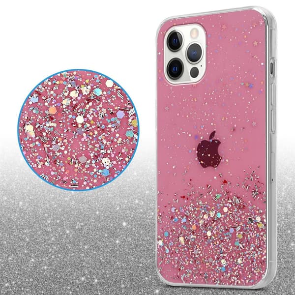 Deksel til iPhone 12 / 12 PRO med glitrende glitter