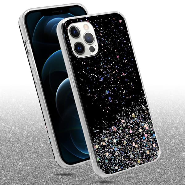 Deksel til iPhone 12 / 12 PRO med glitrende glitter