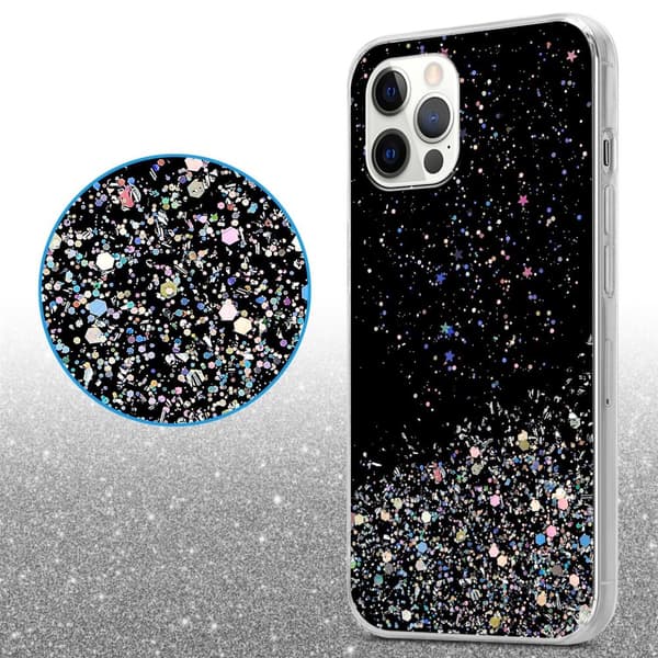 Deksel til iPhone 12 / 12 PRO med glitrende glitter
