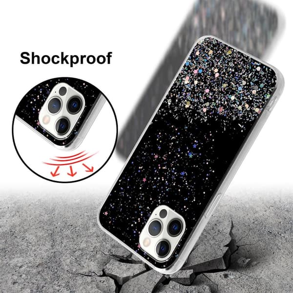 Deksel til iPhone 12 / 12 PRO med glitrende glitter