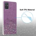 Miniatyrbild 4 av 8: Samsung Galaxy A71 4G Skal Fodral Case Cover av flexibelt TPU-silikon med glittrande glitter