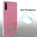 Miniatyrbild 4 av 8: Samsung Galaxy NOTE 10 Skal Fodral Case Cover av flexibelt TPU-silikon med glittrande glitter