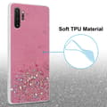 Pikkukuva 4 / 8: Samsung Galaxy NOTE 10 PLUS Suojakuori Suojakotelo joustavasta TPU-silikonista jossa on kimaltelevaa glitteriä