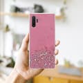 Pikkukuva 7 / 8: Samsung Galaxy NOTE 10 PLUS Suojakuori Suojakotelo joustavasta TPU-silikonista jossa on kimaltelevaa glitteriä